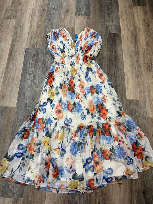 Dress Party Long By Express In Floral Print, Size: M