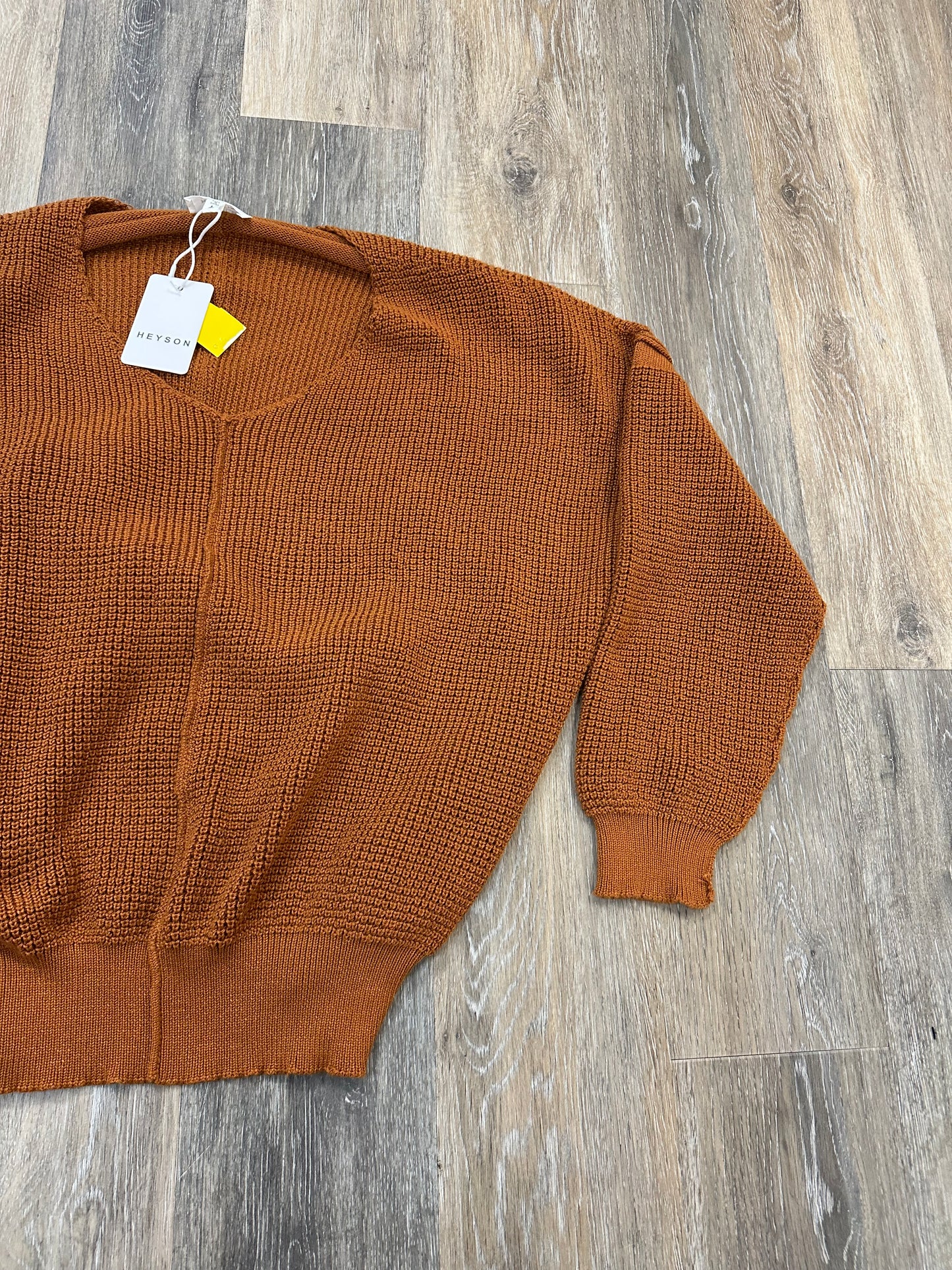 Sweater By Heyson In Orange, Size: L