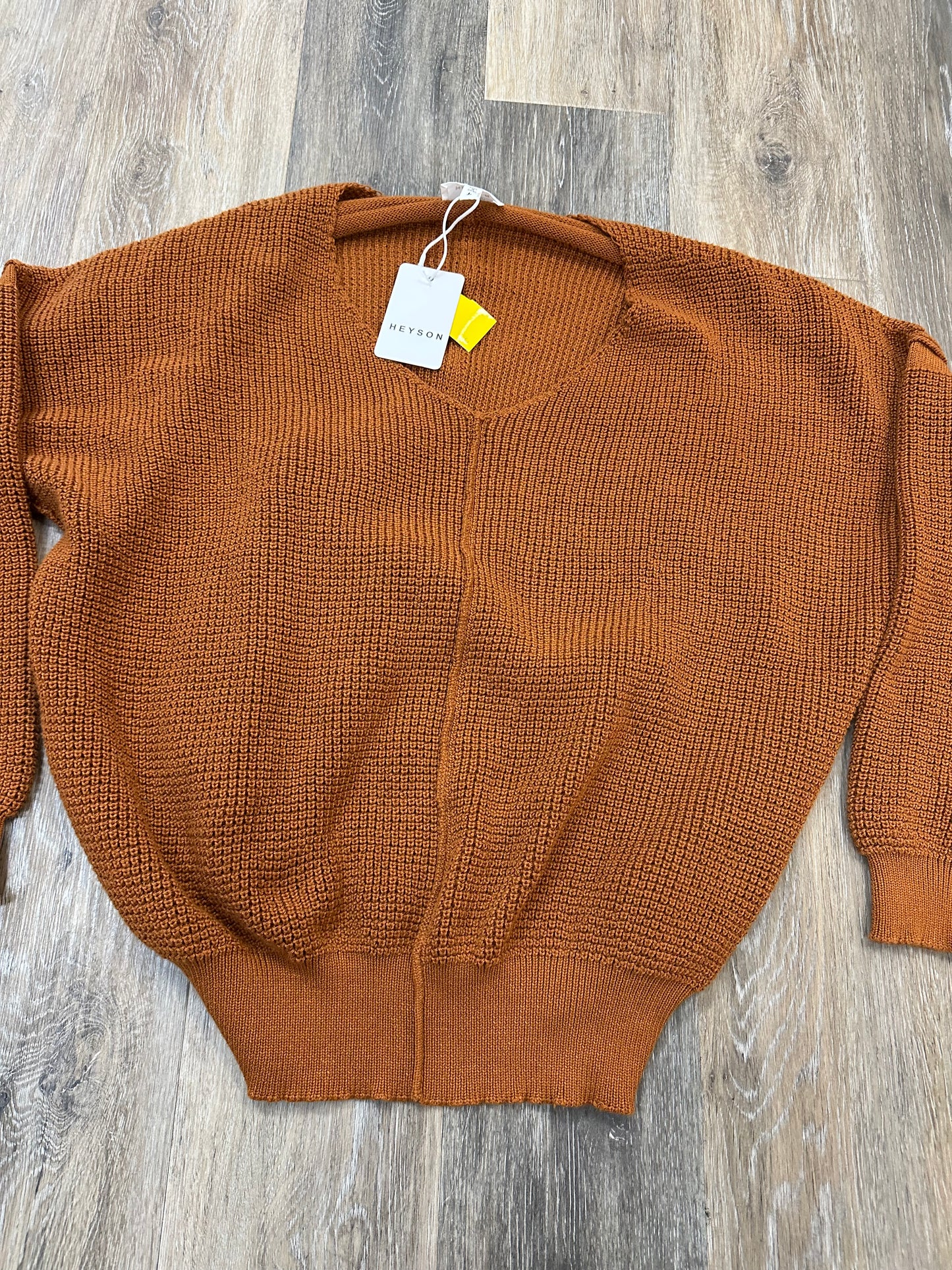 Sweater By Heyson In Orange, Size: L