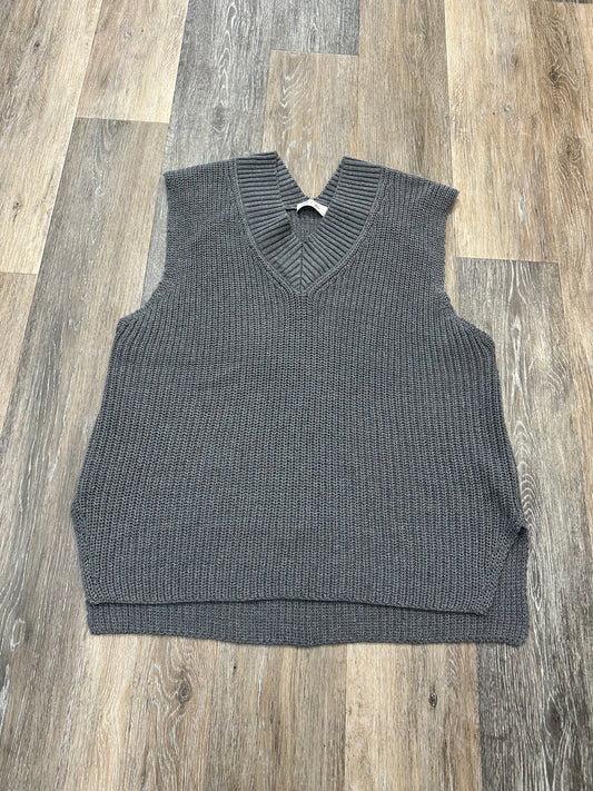 Vest Sweater By Rd Style In Grey, Size: M