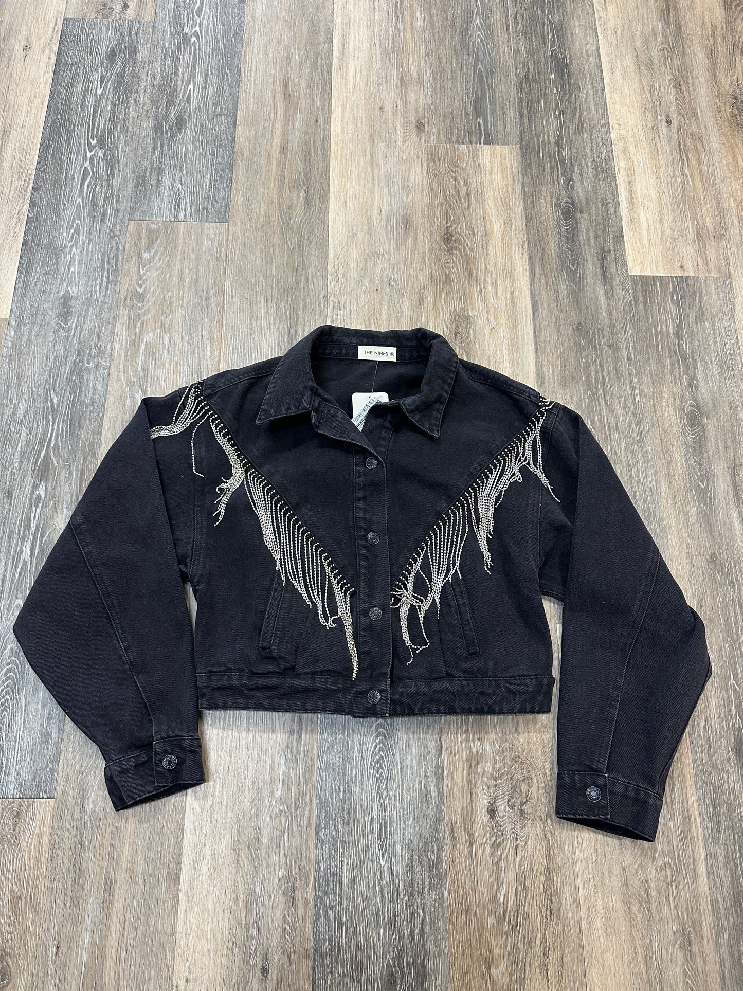 Jacket Denim By The Nines In Black Denim, Size: M