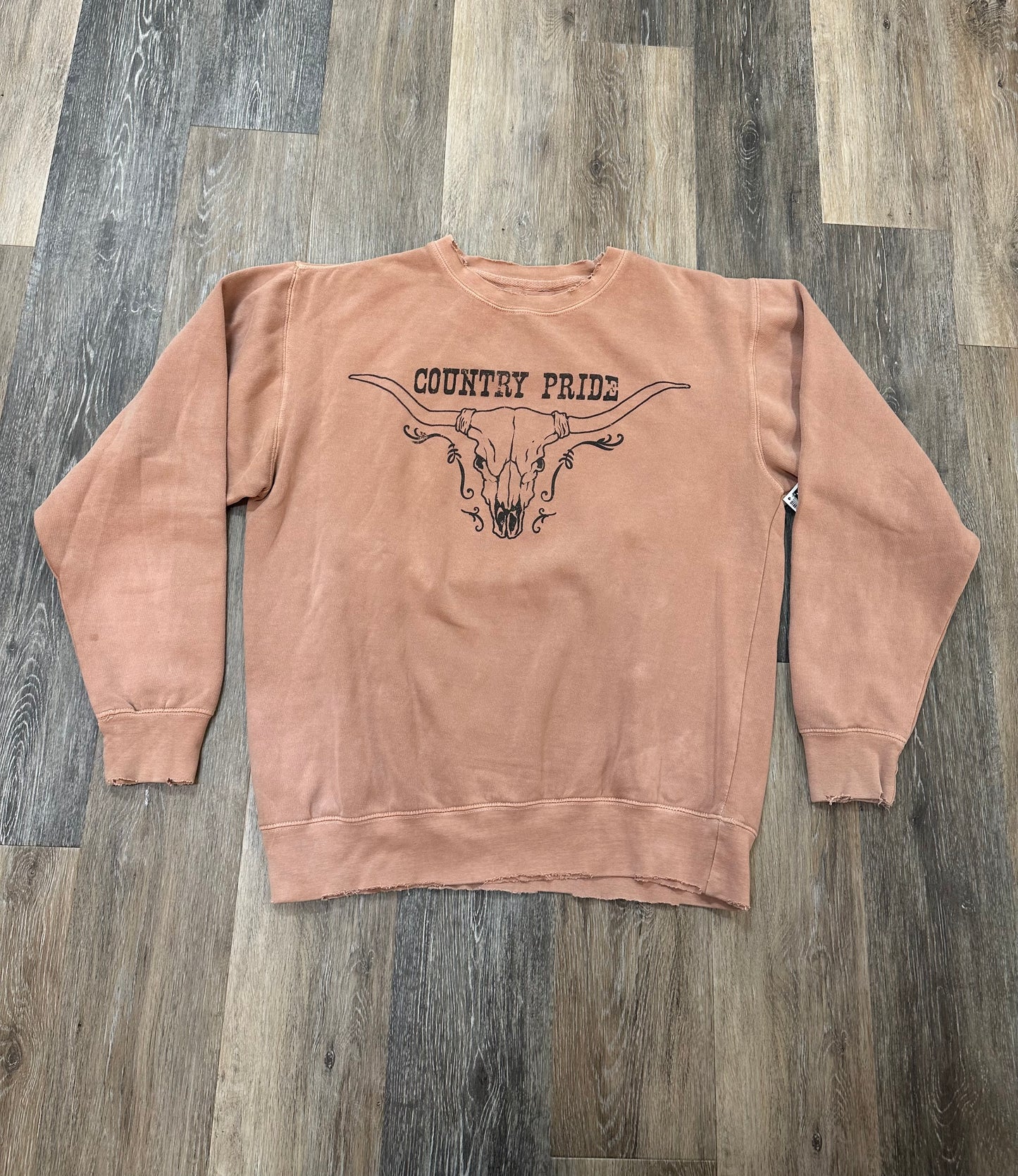 Sweatshirt Crewneck By American Highway In Orange, Size: L