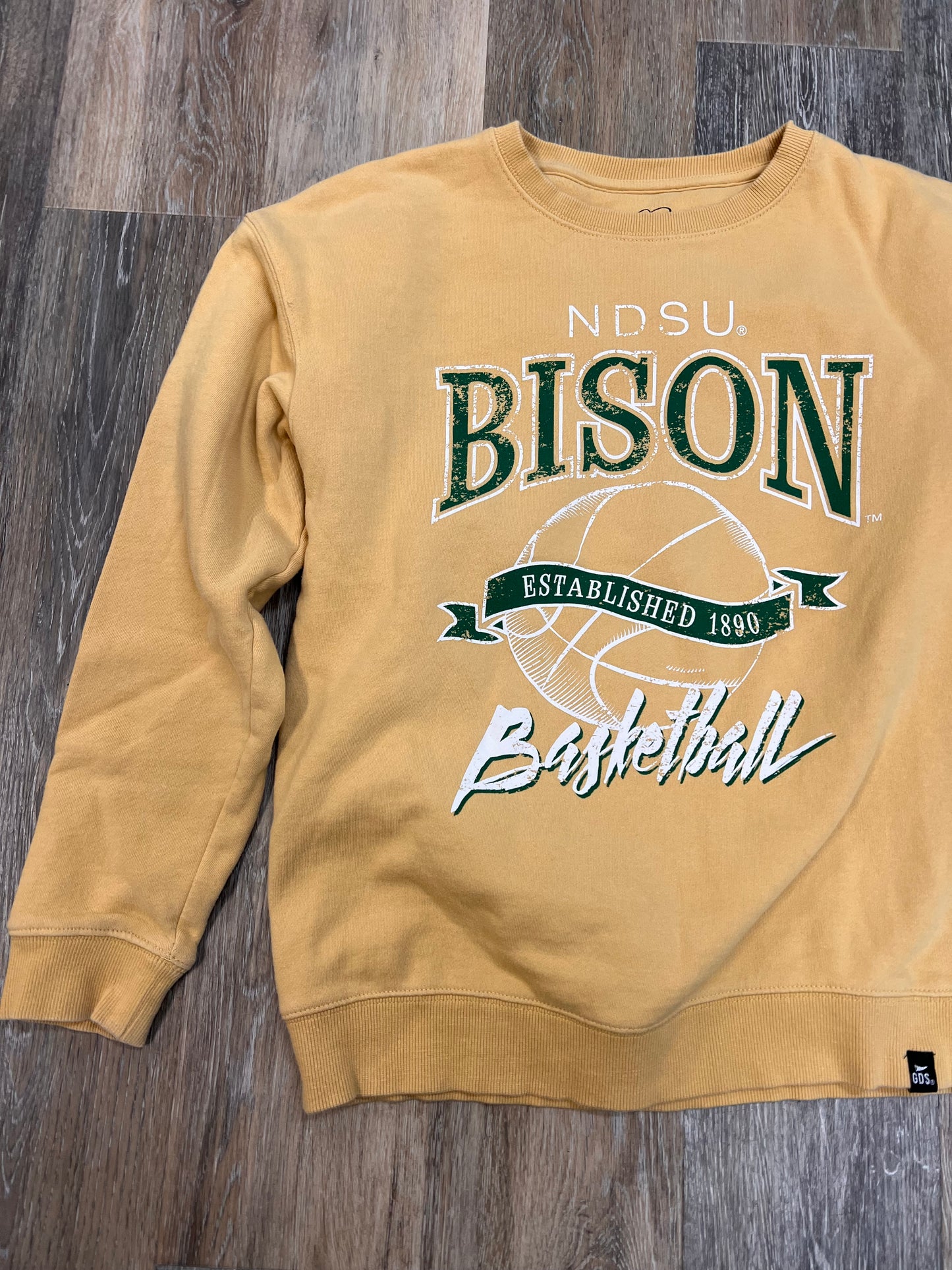 Sweatshirt Crewneck By GAMEDAY Social In Gold, Size: S