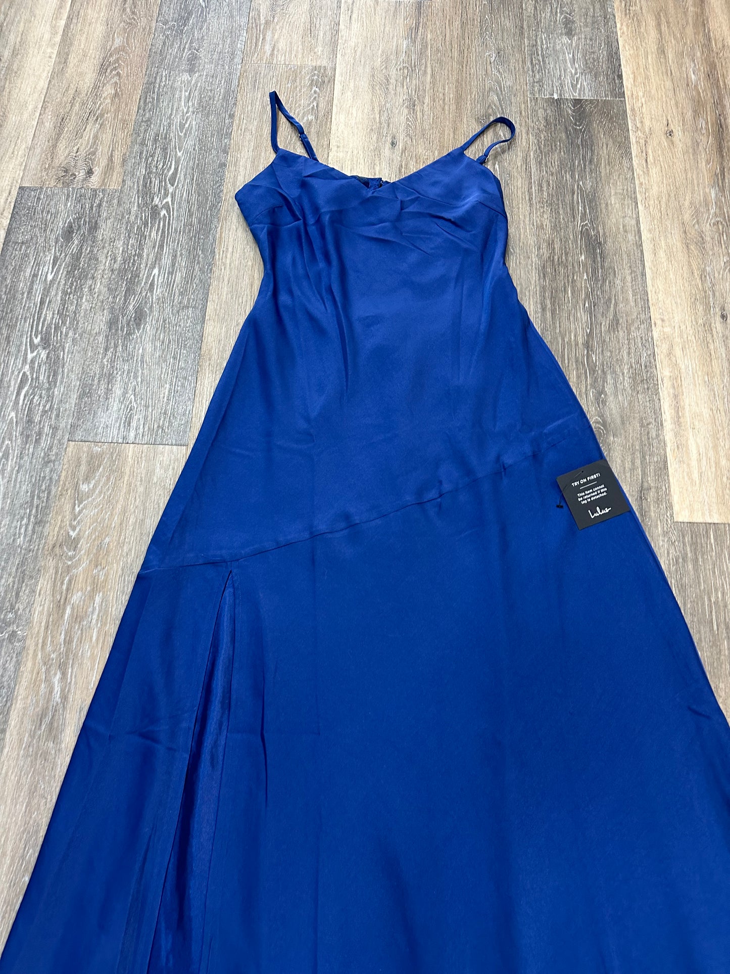 Dress Party Long By Lulus In Blue, Size: L