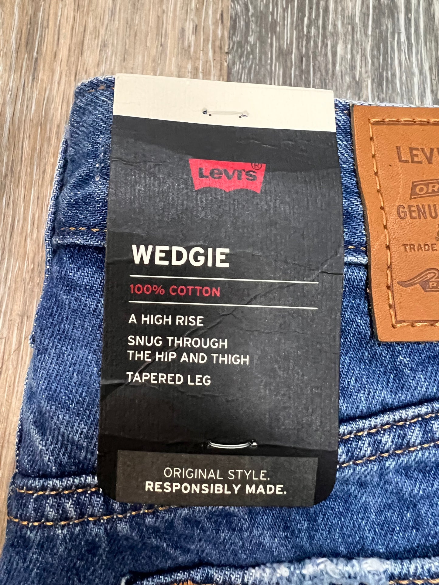 Jeans Straight By Levis In Blue Denim, Size: 2/26