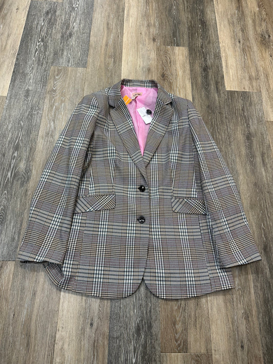 Blazer By Willow + Root In Plaid Pattern, Size: L