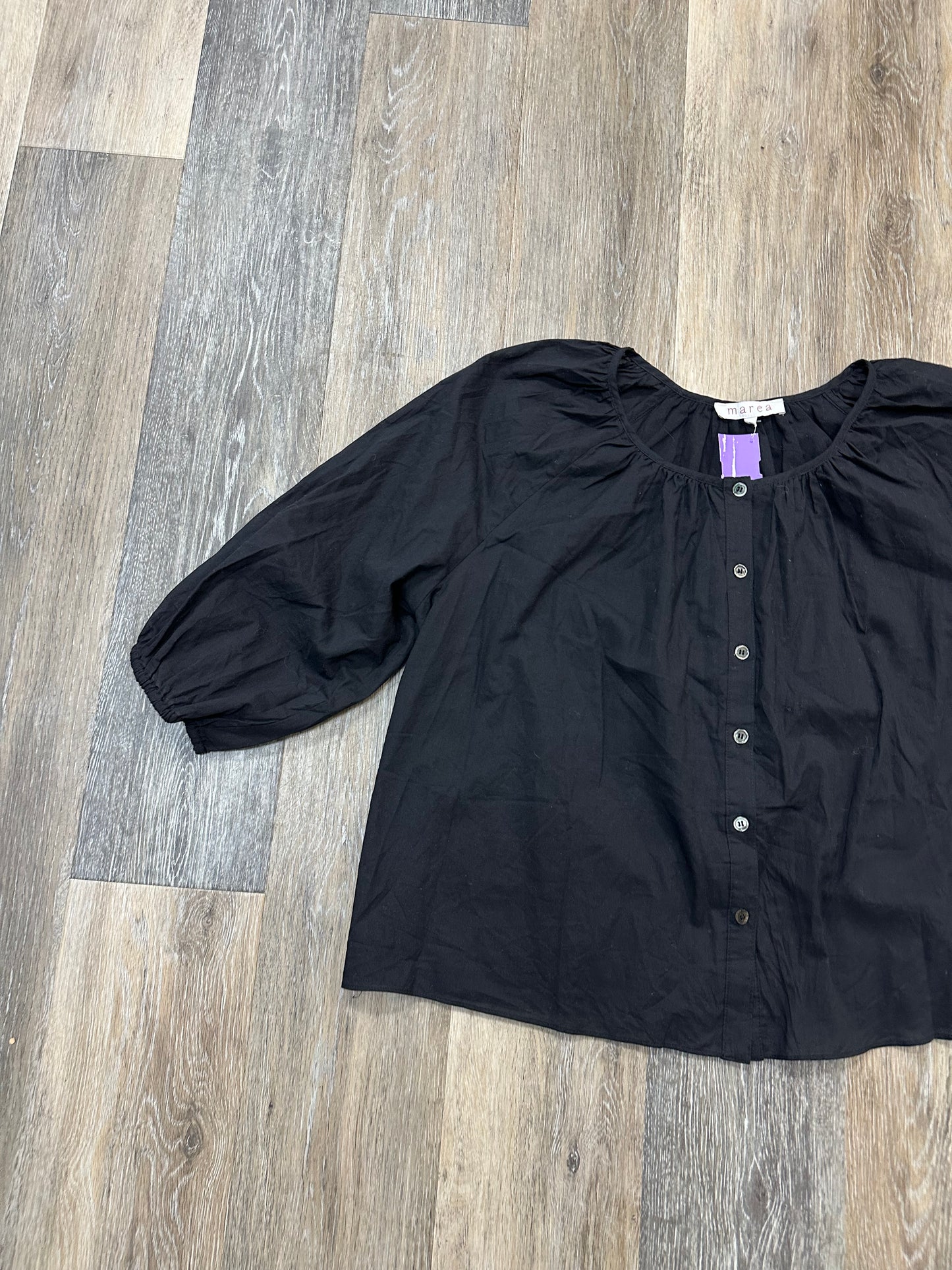 Blouse Long Sleeve By Marea In Black, Size: L