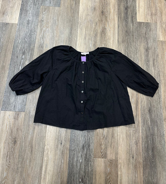 Blouse Long Sleeve By Marea In Black, Size: L