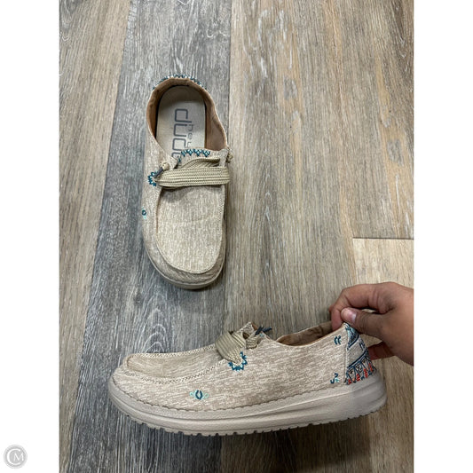 Shoes Athletic By Hey Dude In Brown, Size: 6