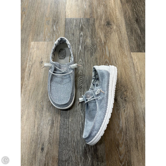 Shoes Athletic By Hey Dude In Grey, Size: 10