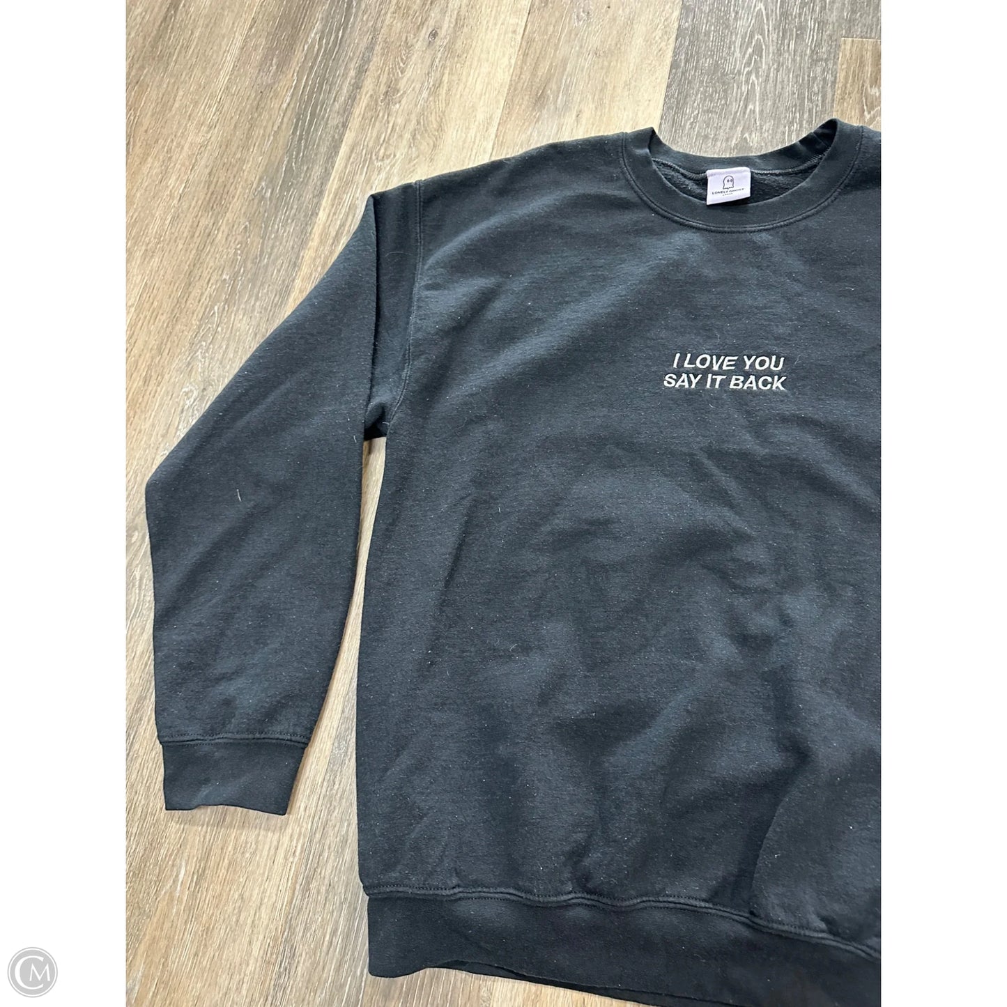 Sweatshirt Crewneck By Lonely Ghost In Black, Size: L