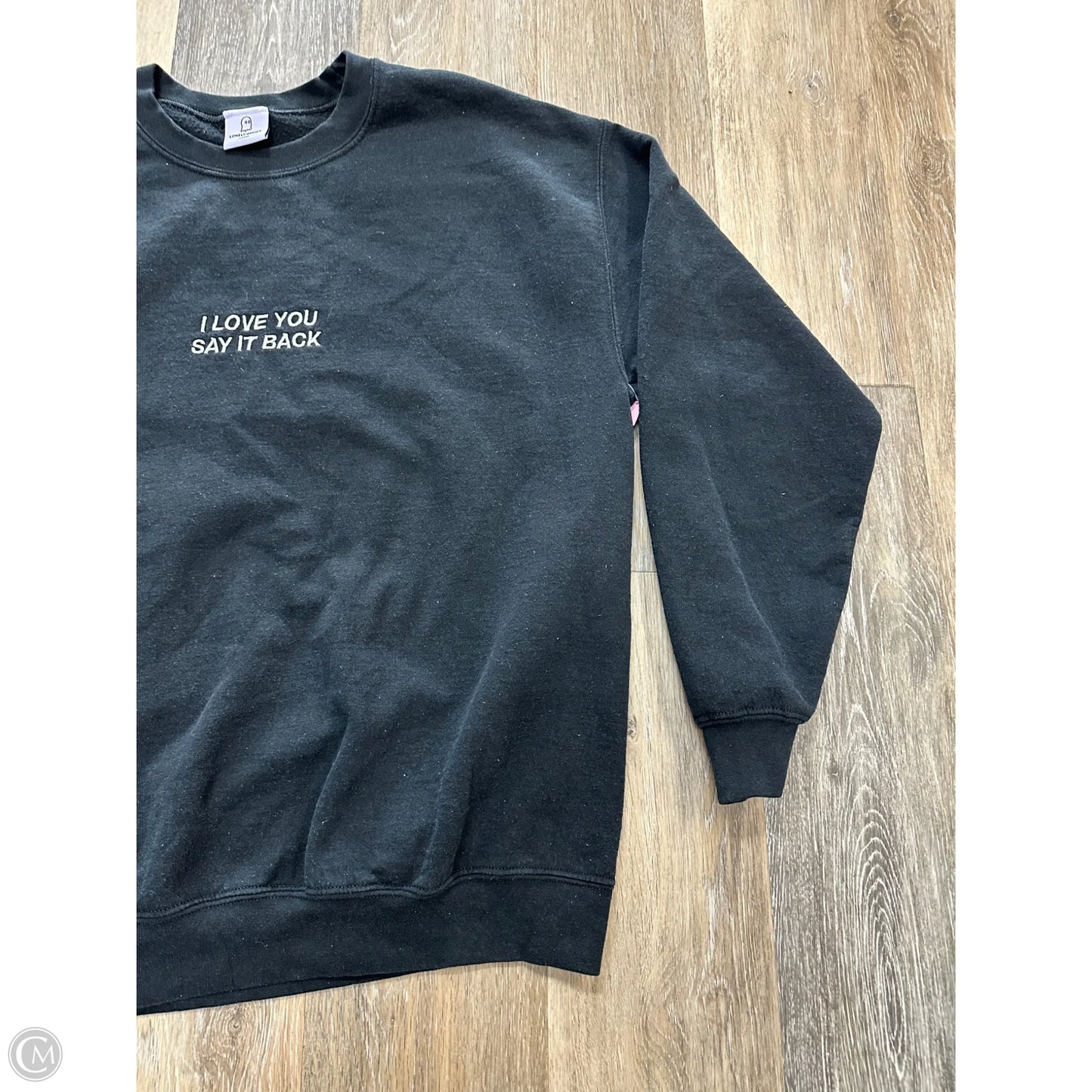 Sweatshirt Crewneck By Lonely Ghost In Black, Size: L