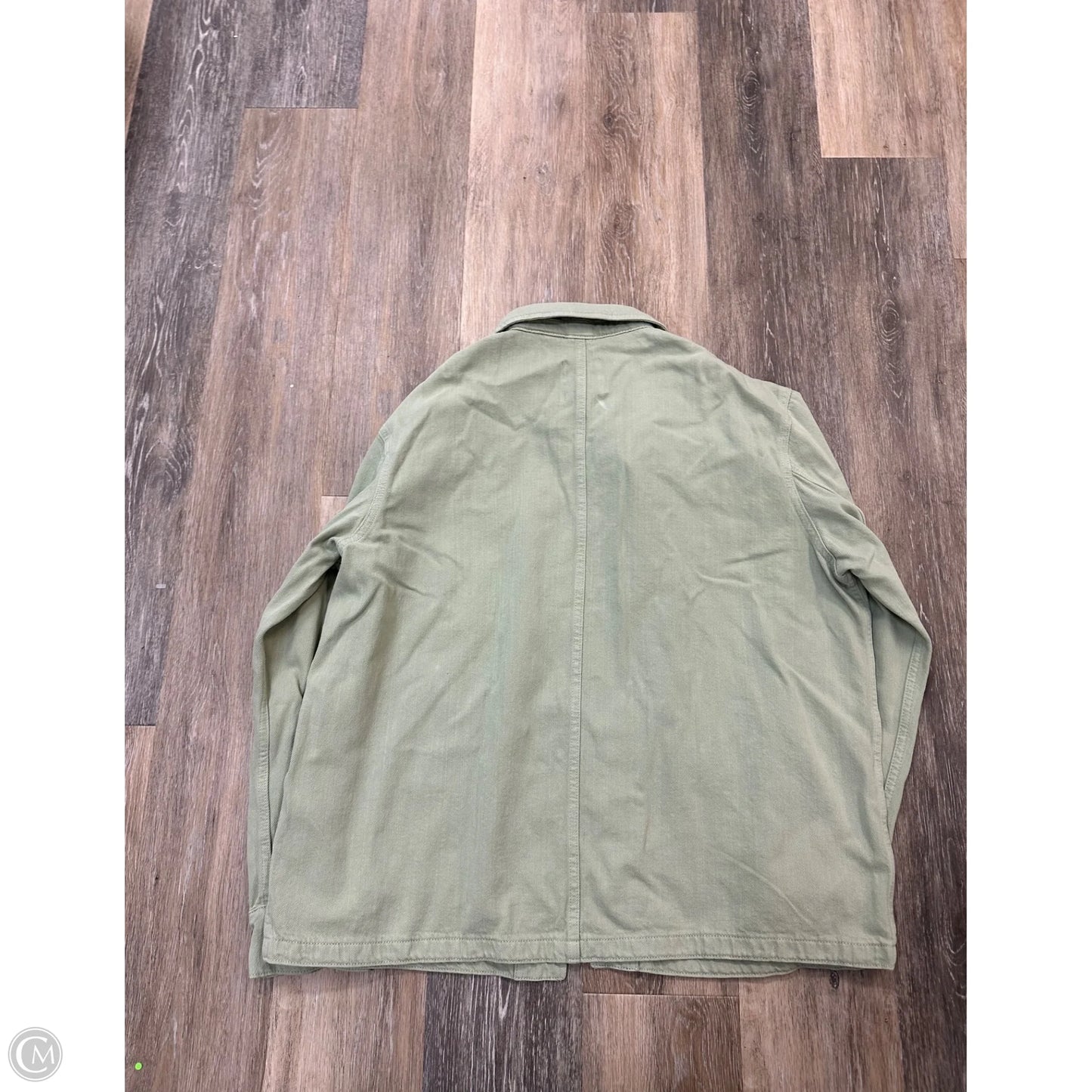 Jacket Shirt By Zara In Green, Size: L