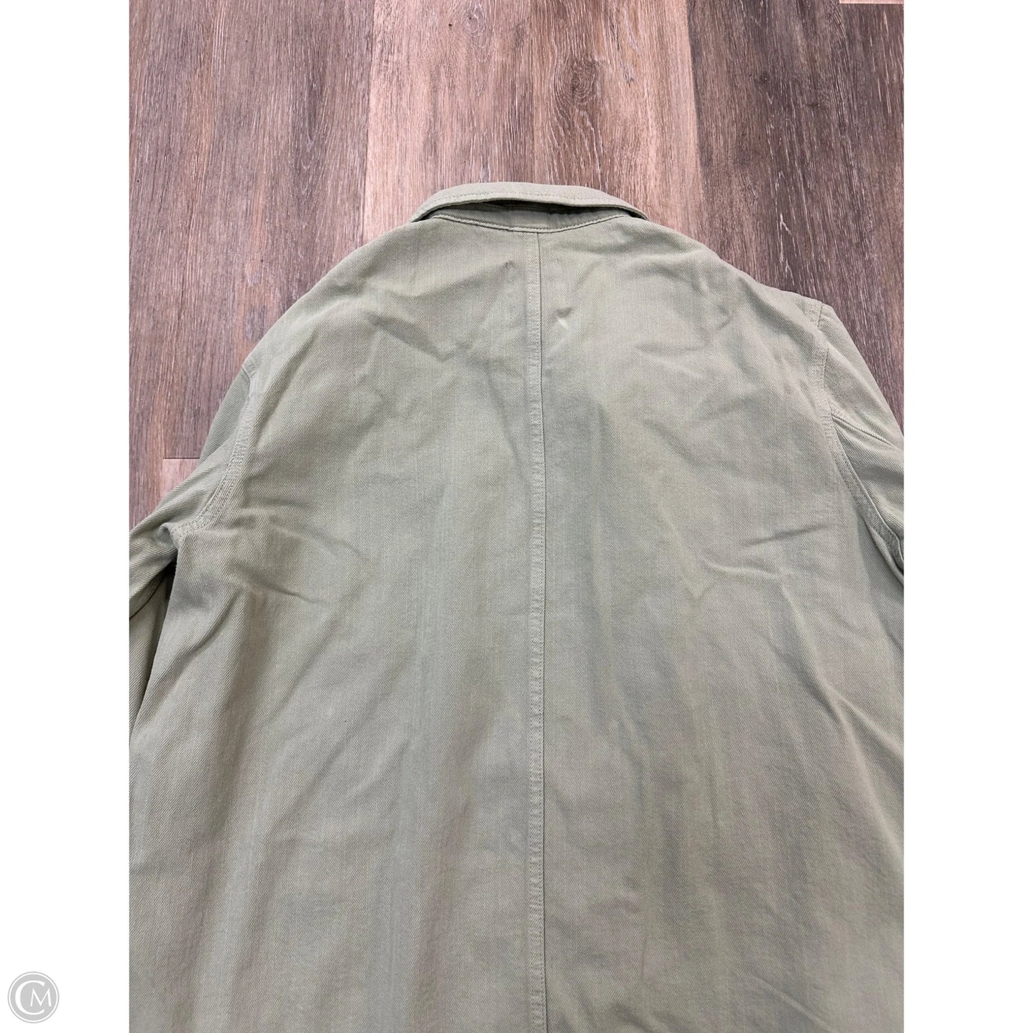 Jacket Shirt By Zara In Green, Size: L
