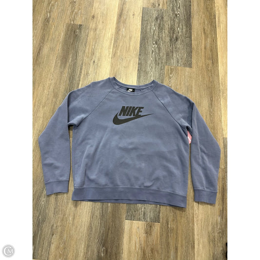 Sweatshirt Crewneck By Nike Apparel In Purple, Size: L