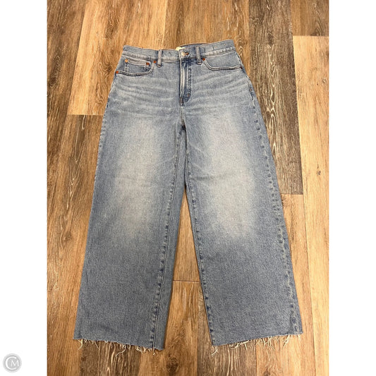 Jeans Cropped By Madewell In Blue Denim, Size: 8