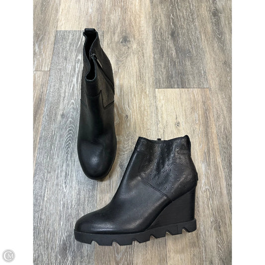 Boots Ankle Heels By Sorel In Black, Size: 10.5