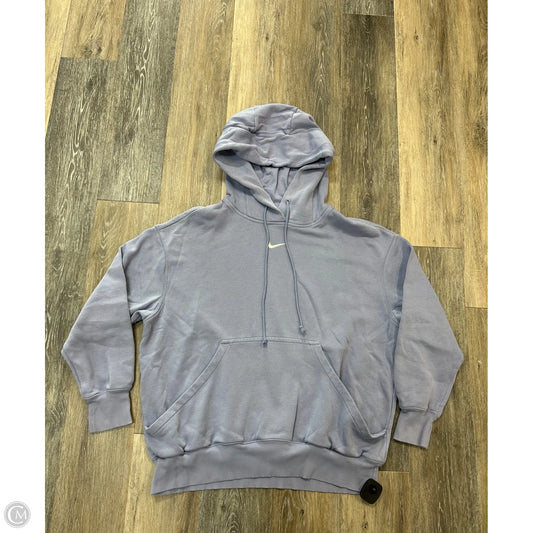 Sweatshirt Hoodie By Nike Apparel In Purple, Size: M