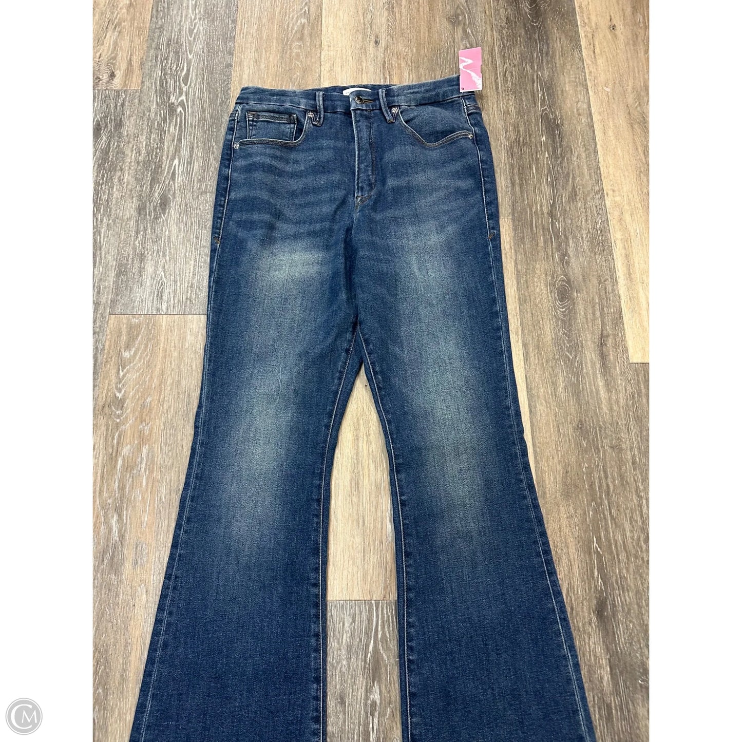 Jeans Boot Cut By Good American In Blue Denim, Size: 14