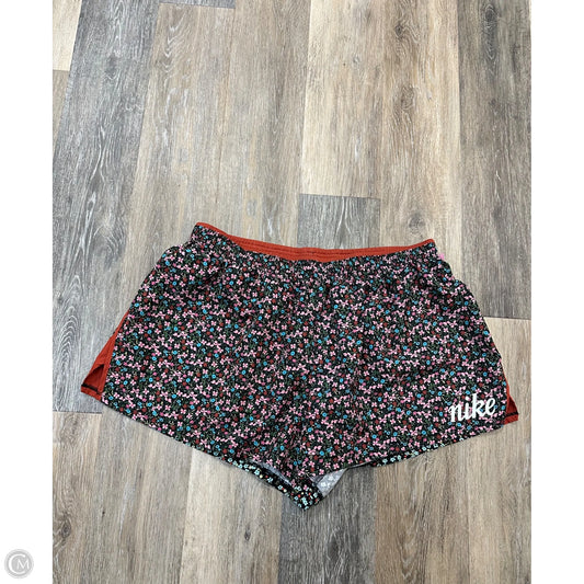 Athletic Shorts By Nike Apparel In Floral Print, Size: 1x