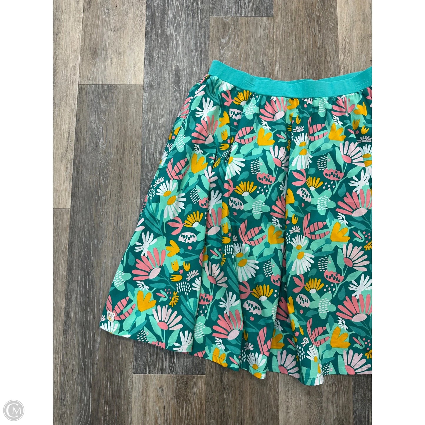 Skirt Midi By Wild Flowers In Blue, Size: Xlarge