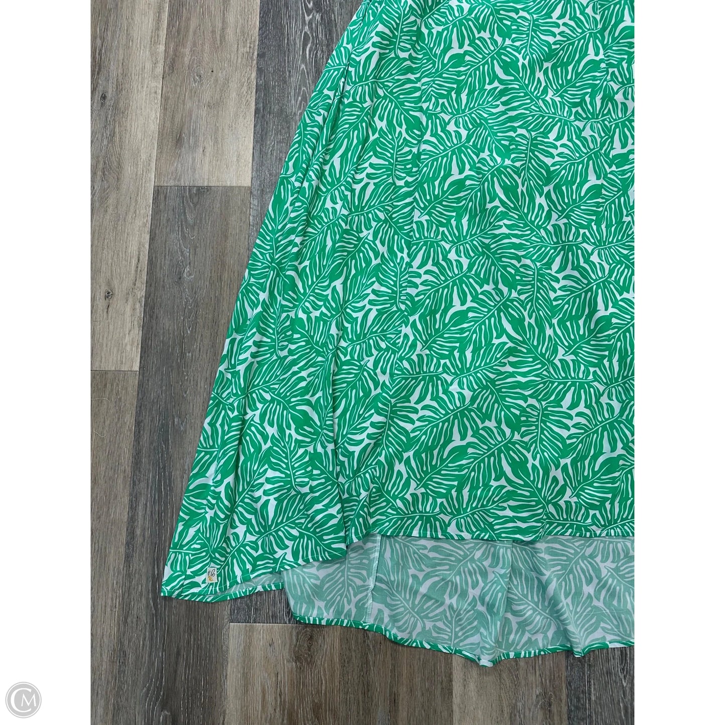 Skirt Maxi By Wild Flowers In Green, Size: Xl