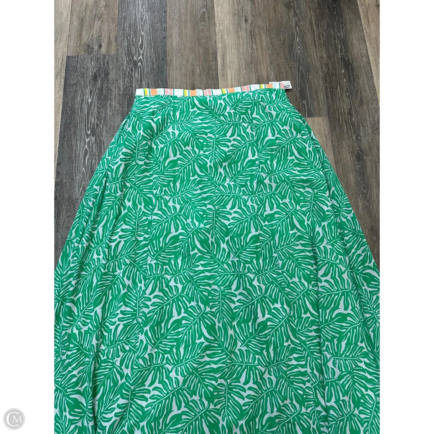 Skirt Maxi By Wild Flowers In Green, Size: Xl