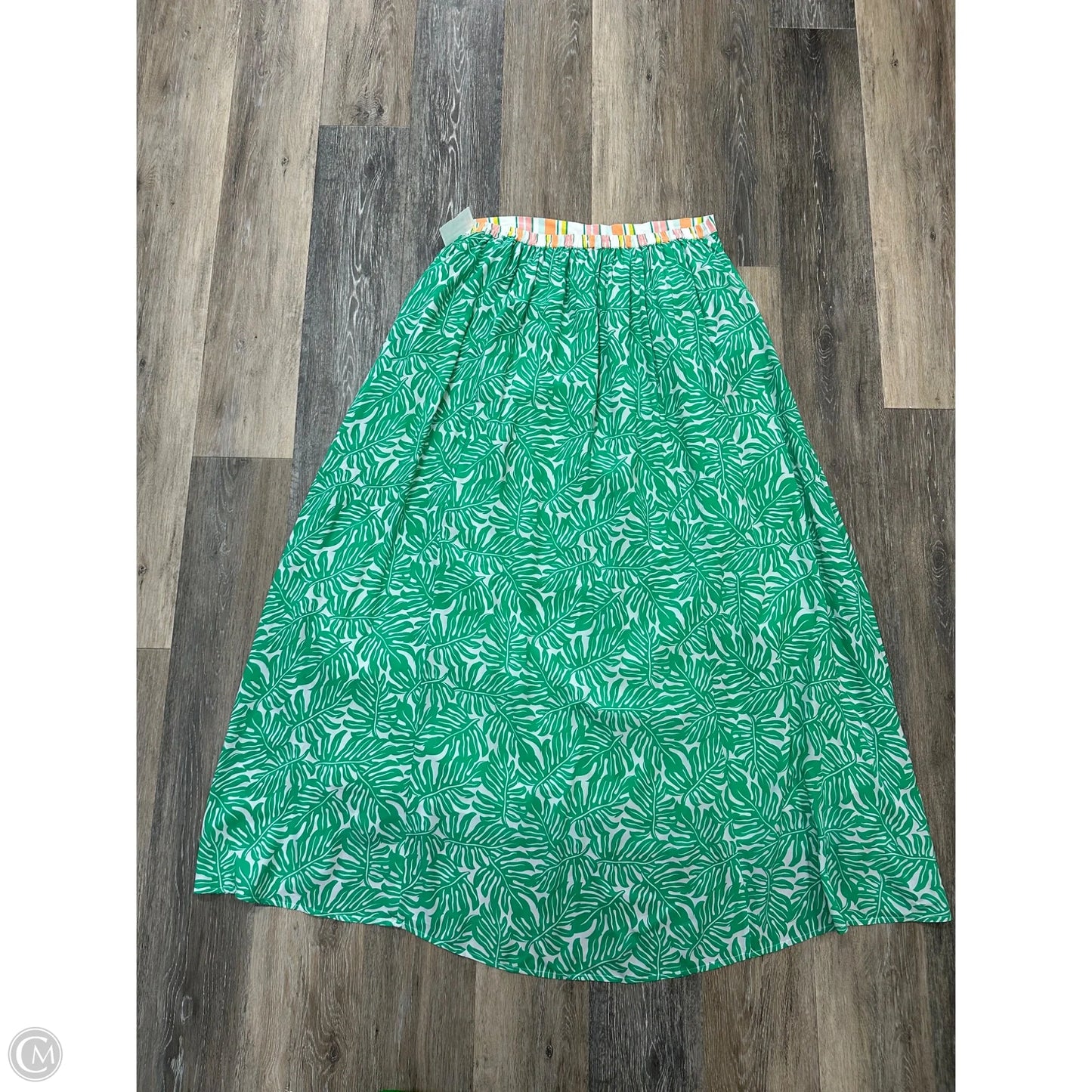 Skirt Maxi By Wild Flowers In Green, Size: Xl