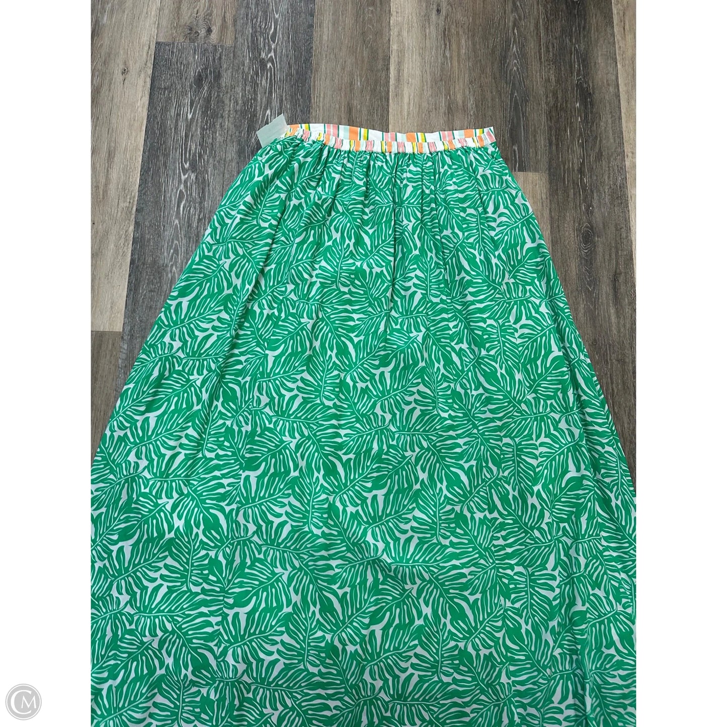 Skirt Maxi By Wild Flowers In Green, Size: Xl