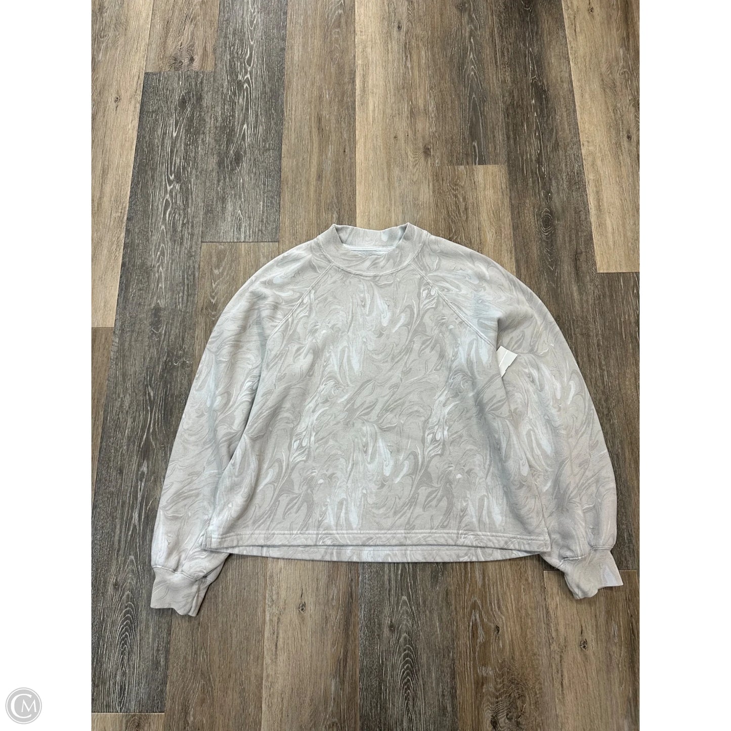 Sweatshirt Crewneck By Abercrombie And Fitch In Grey, Size: L