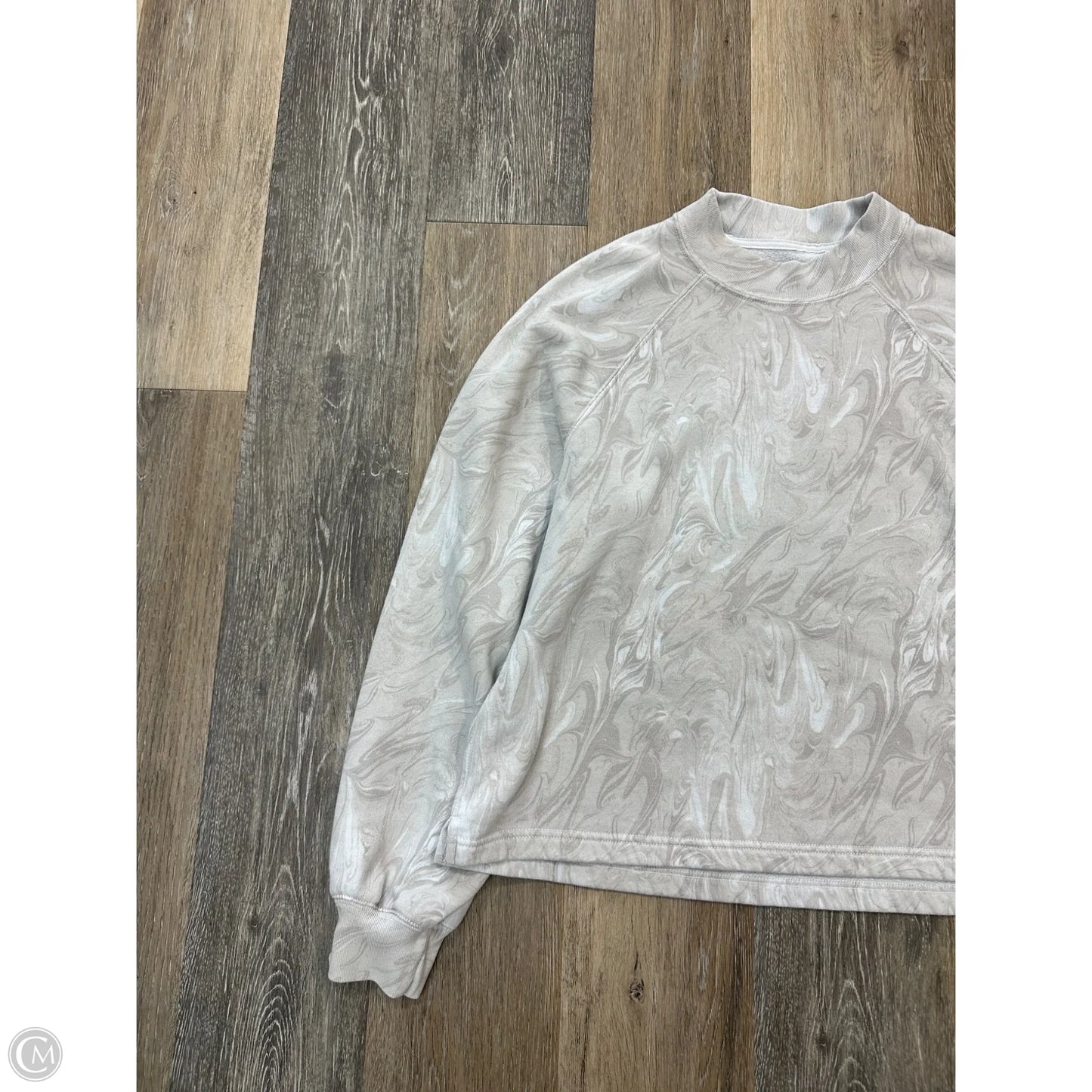 Sweatshirt Crewneck By Abercrombie And Fitch In Grey, Size: L