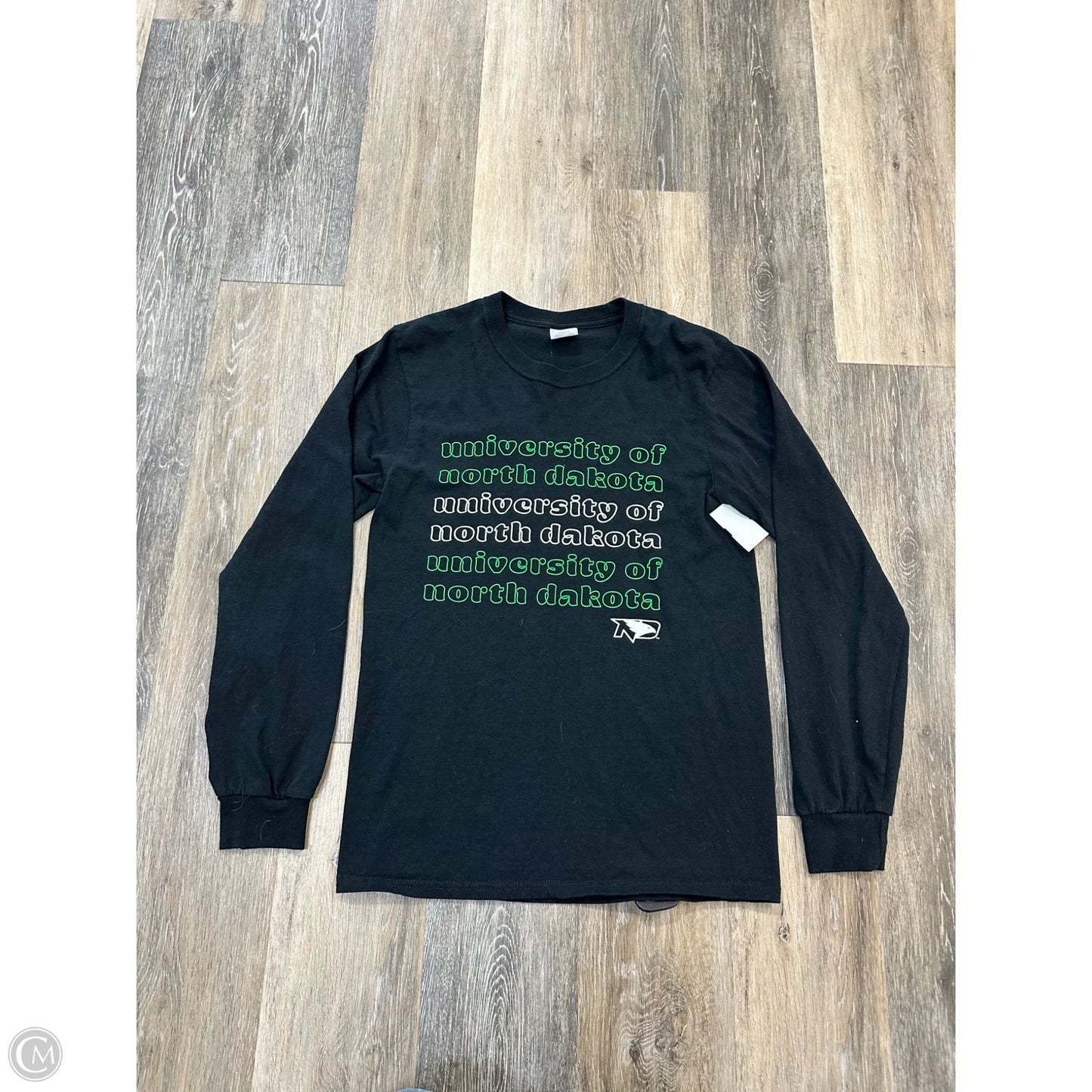 Top Long Sleeve By Port & Co In Black, Size: S
