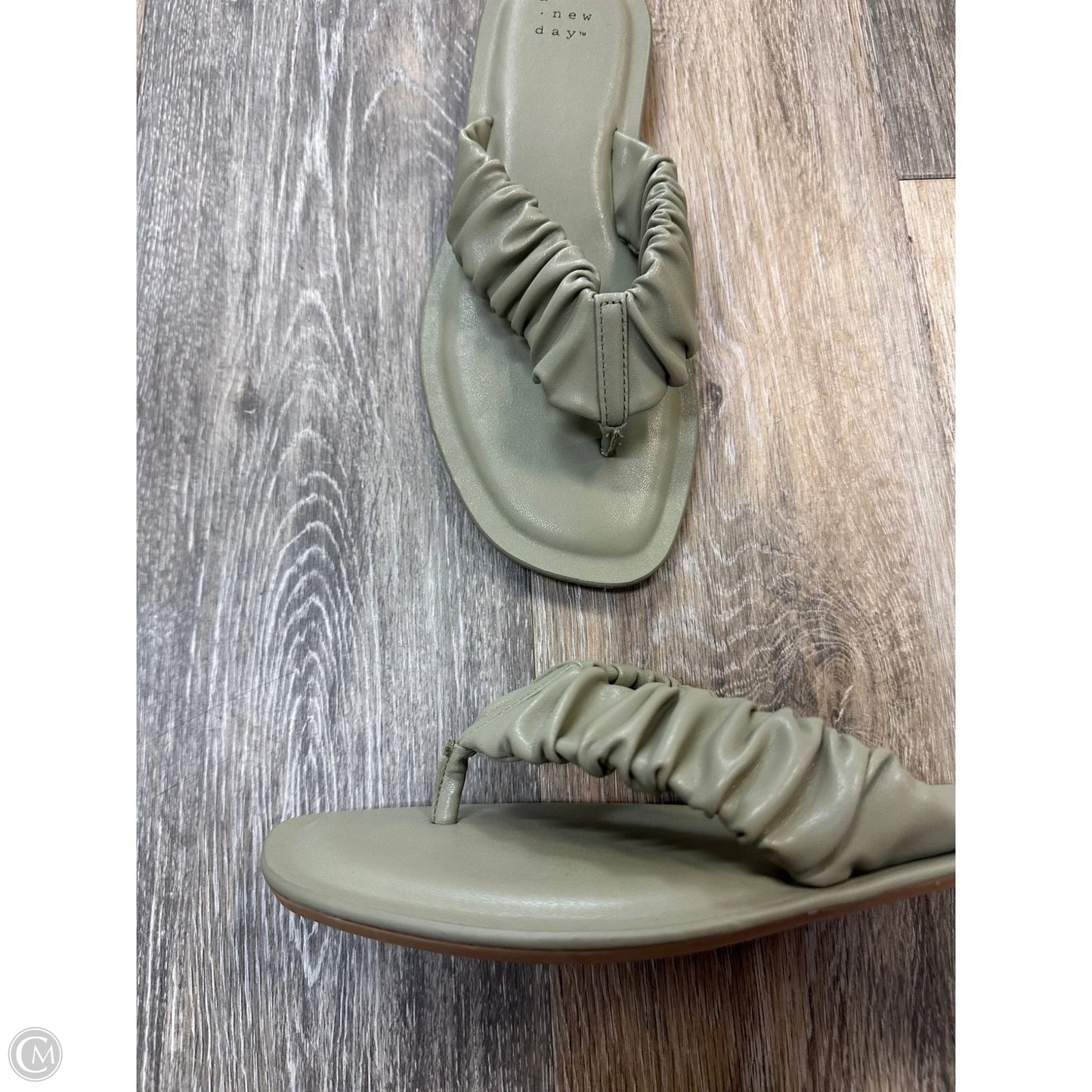 Sandals Flats By A New Day In Green, Size: 7