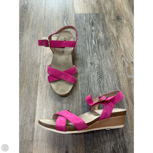 Sandals Heels Wedge By Naot In Pink, Size: 10