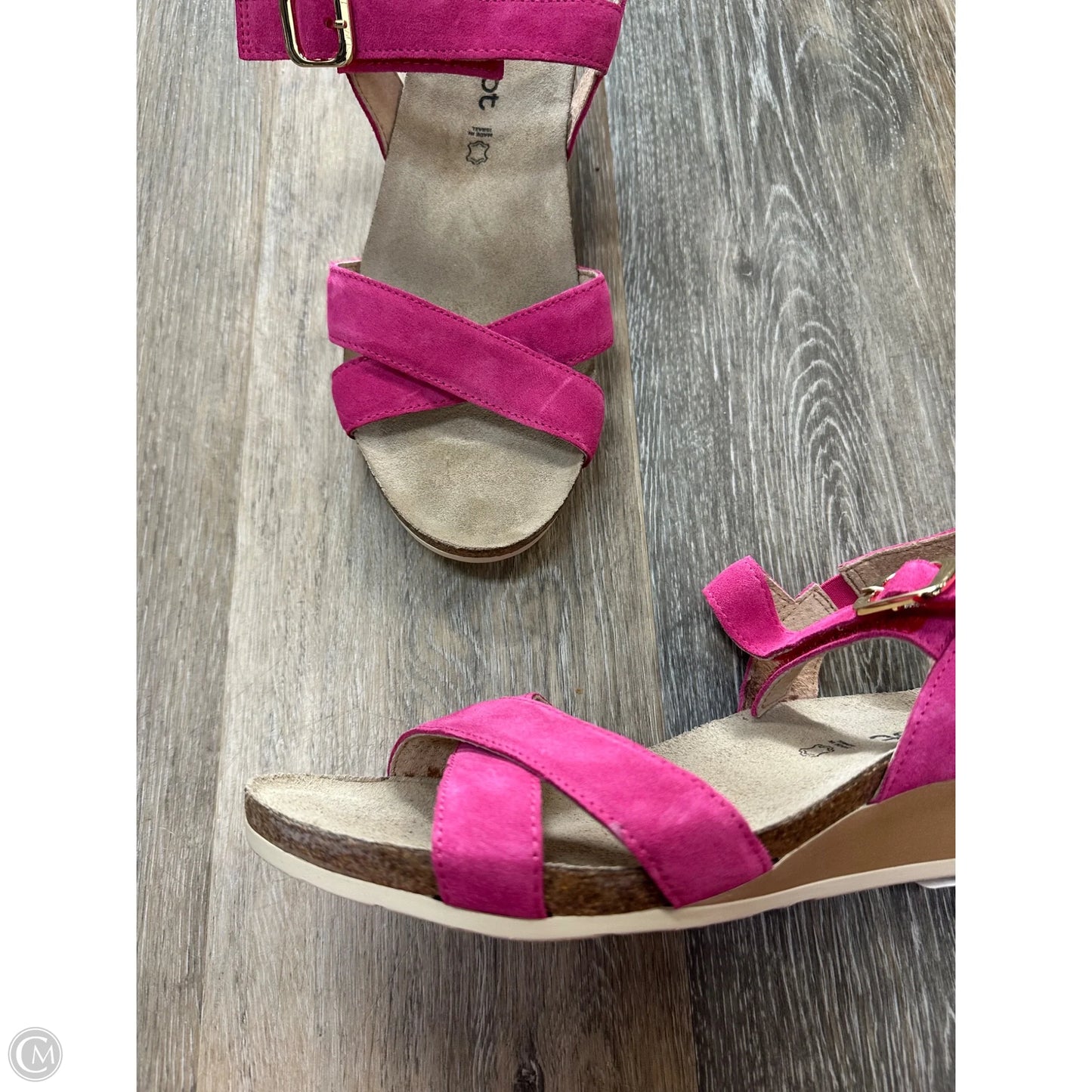 Sandals Heels Wedge By Naot In Pink, Size: 10