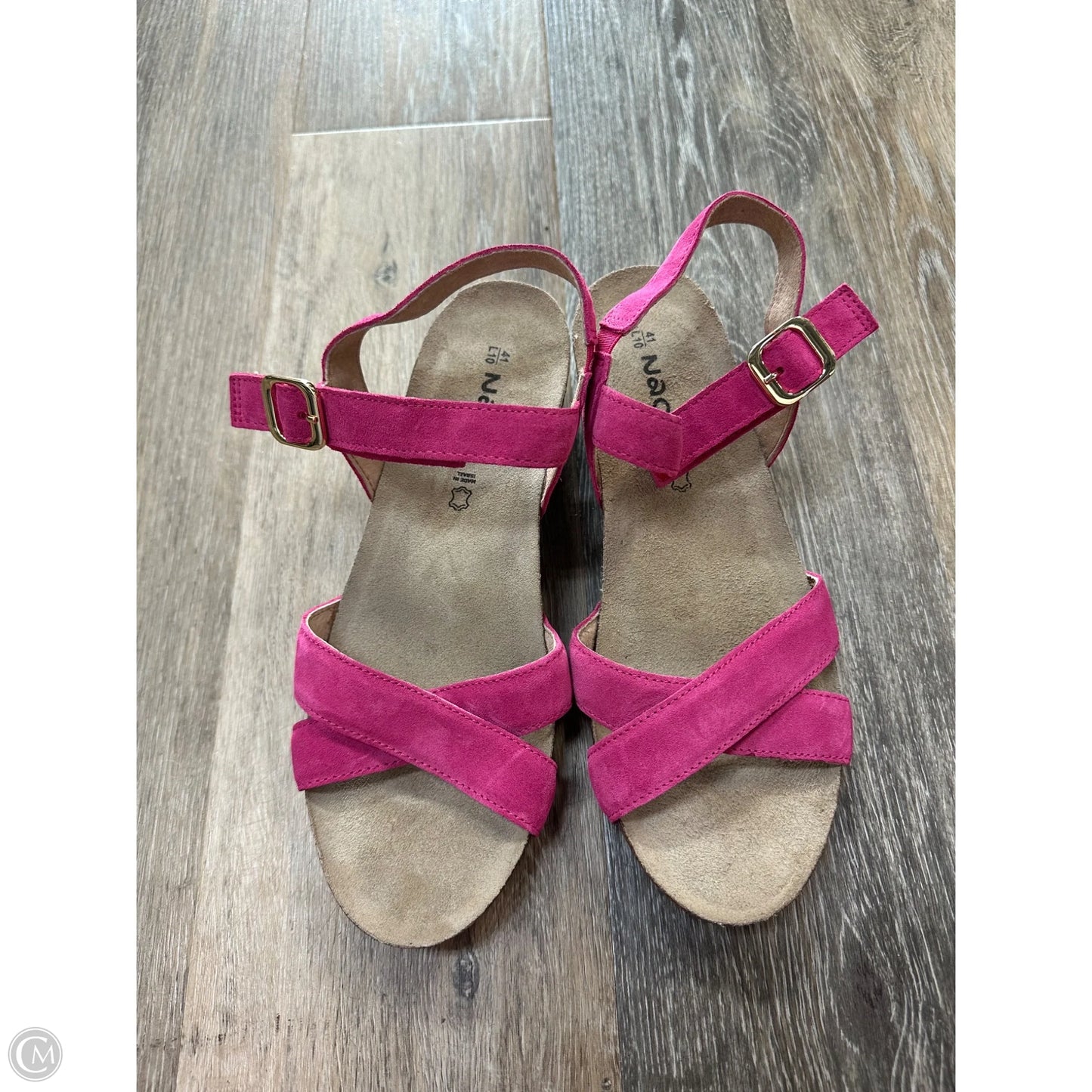 Sandals Heels Wedge By Naot In Pink, Size: 10