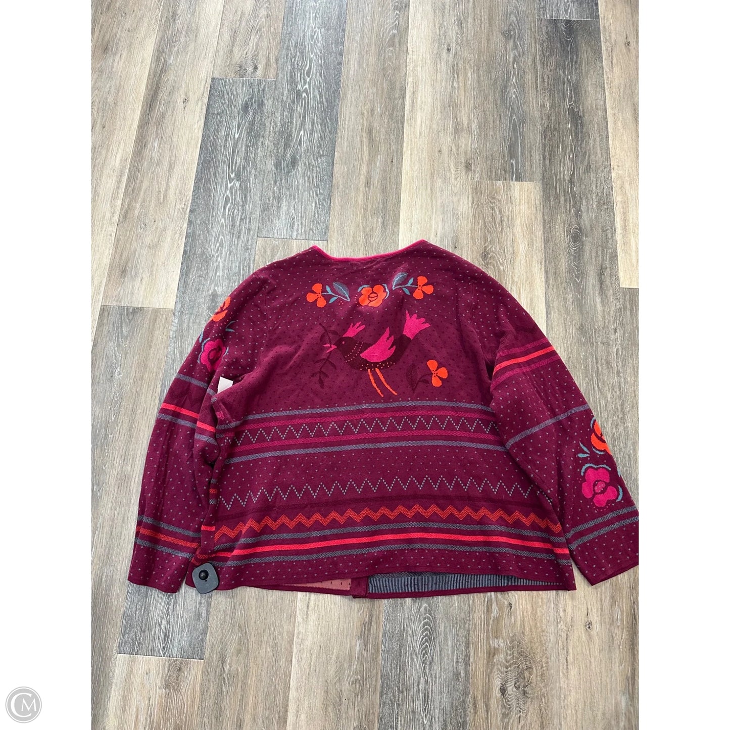 Sweater Cardigan By Gudrunsjoden In Purple, Size: Xxl