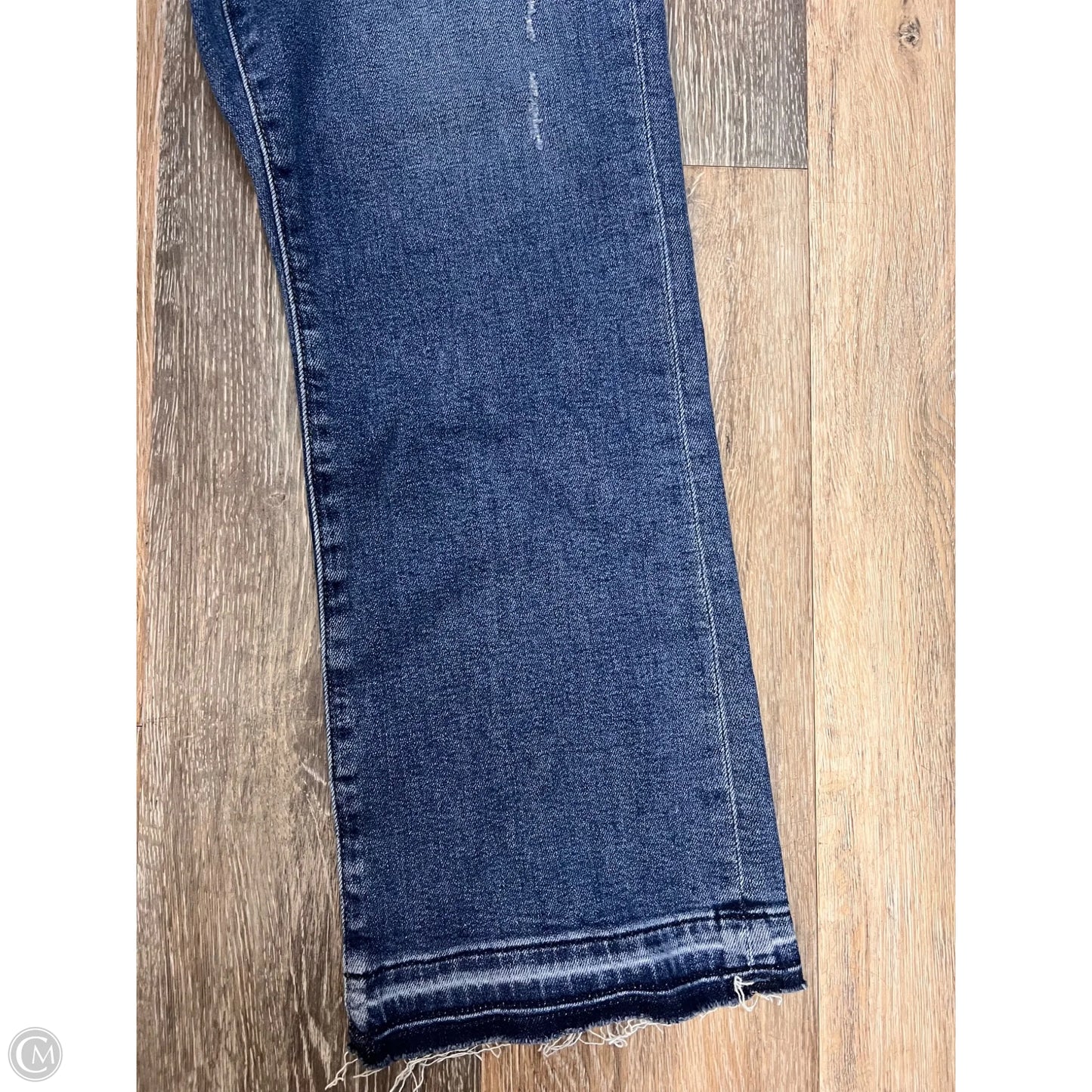 Jeans Cropped By Loft In Blue Denim, Size: 12