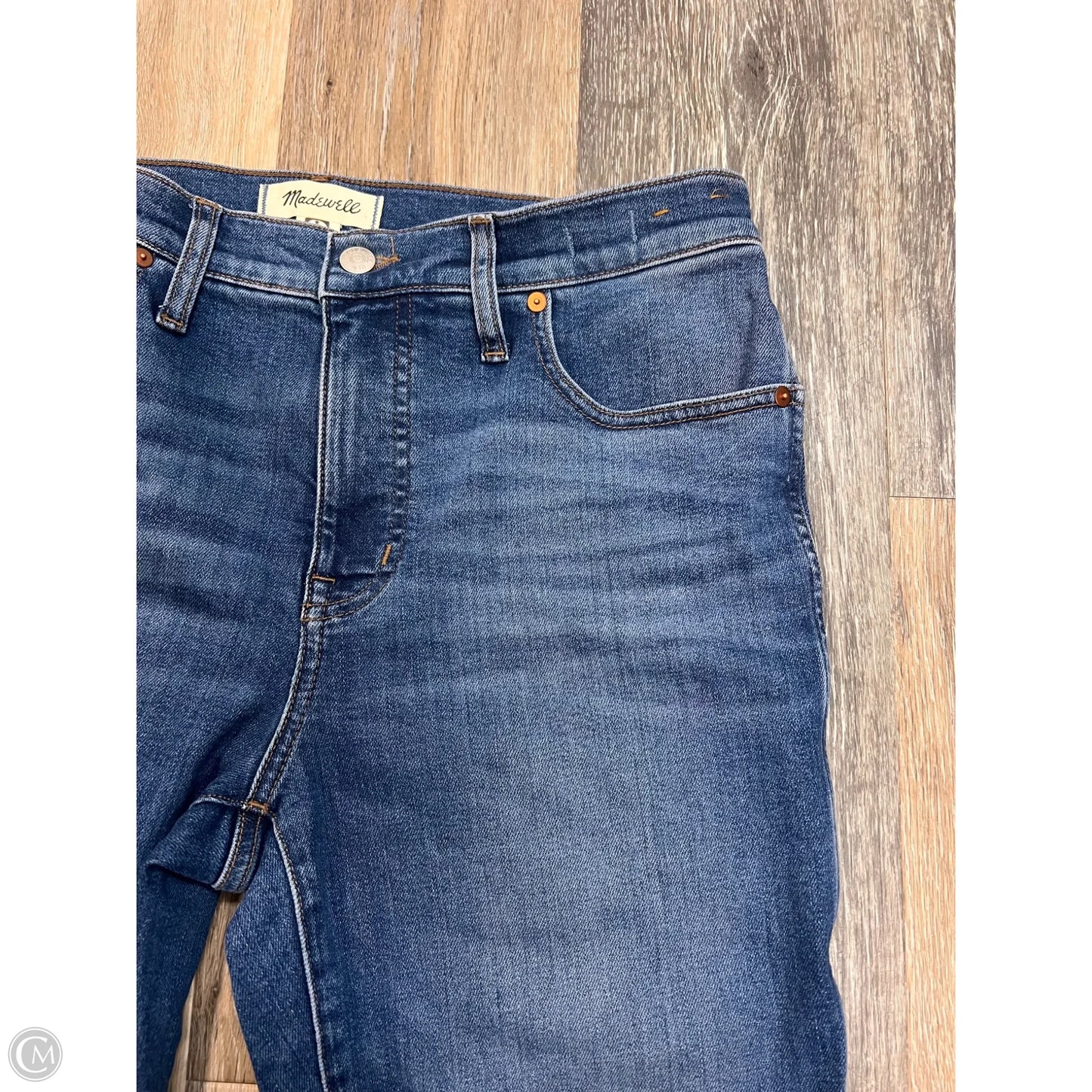 Jeans Straight By Madewell In Blue Denim, Size: 10/30
