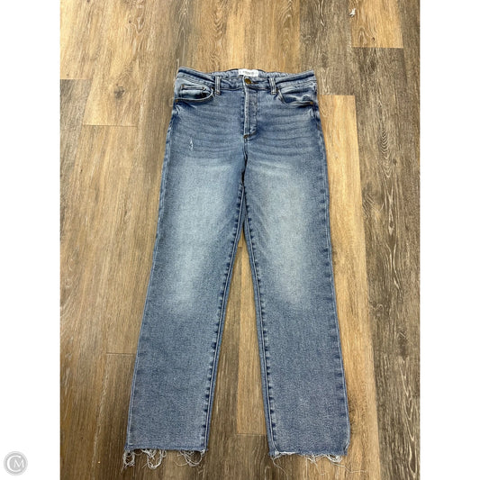 Jeans Straight By Evereve In Blue Denim, Size: 8