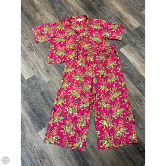 Pajamas 2pc By Printfresh In Pink, Size: 2x