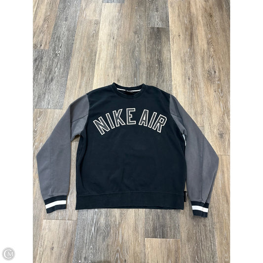 Sweatshirt Crewneck By Nike Apparel In Black, Size: S