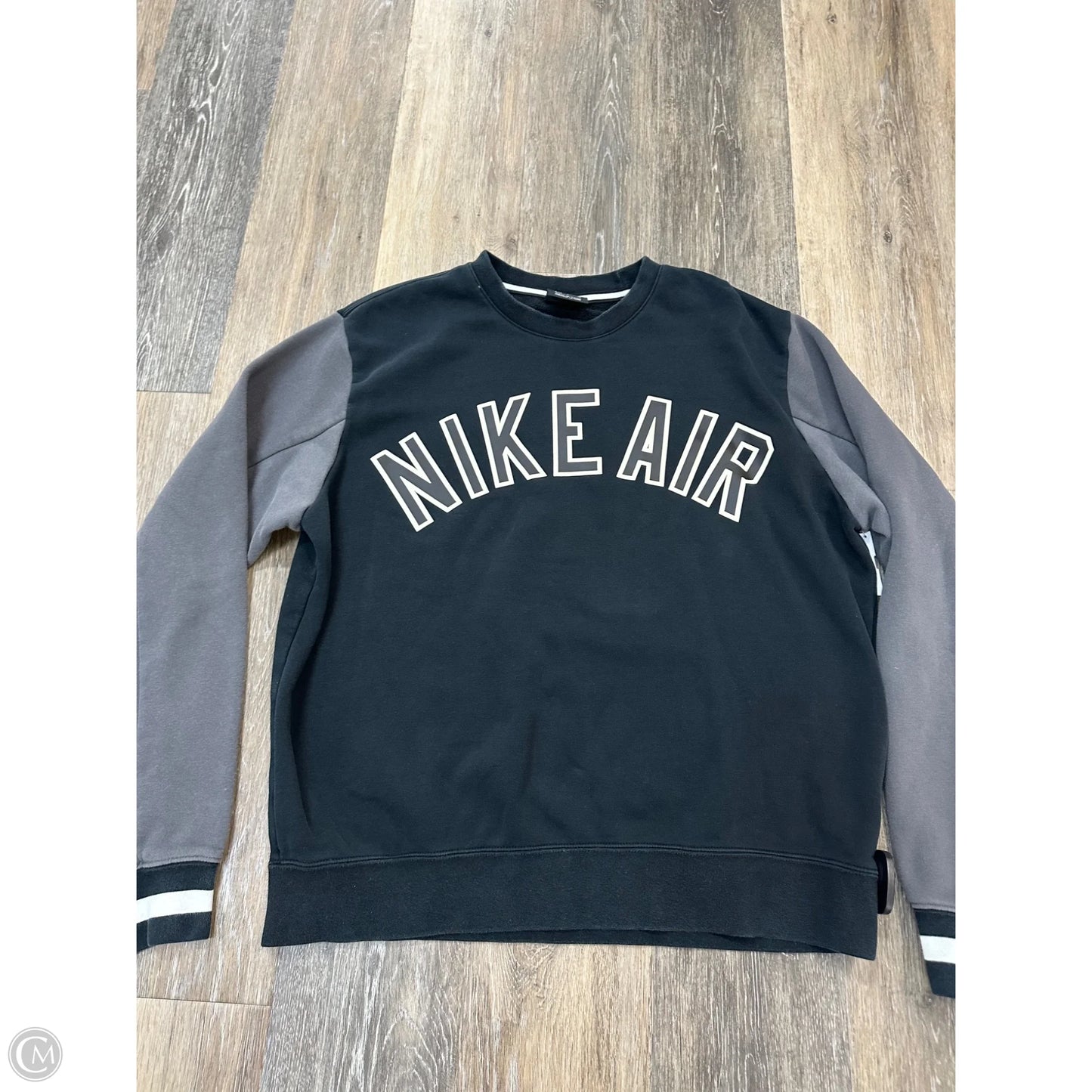 Sweatshirt Crewneck By Nike Apparel In Black, Size: S
