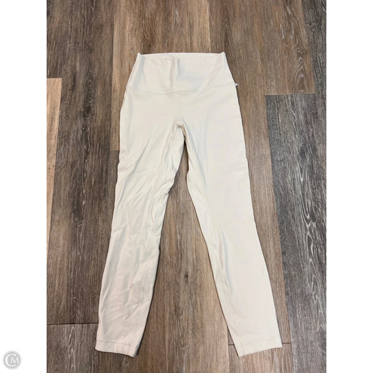 Athletic Leggings By Lululemon In Cream, Size: 6
