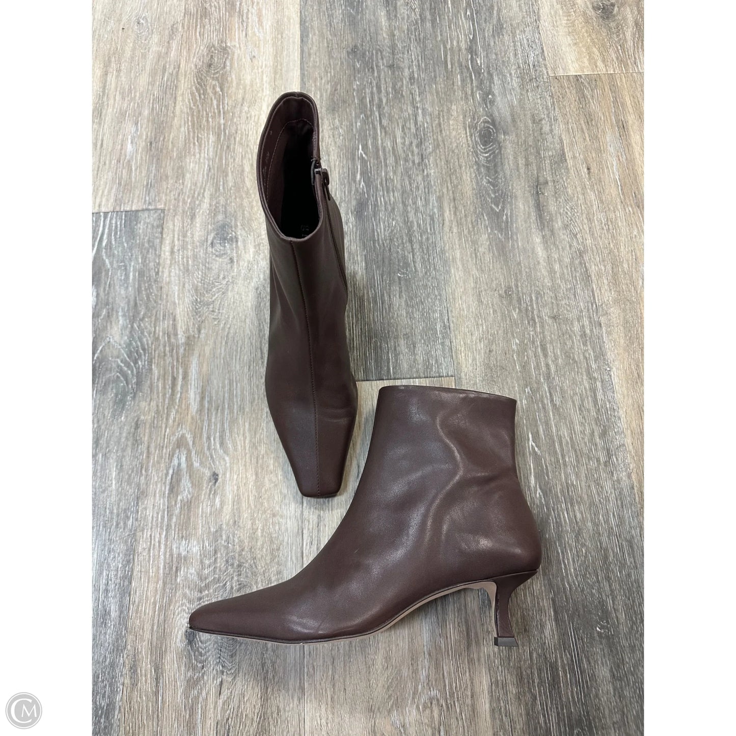 Boots Ankle Heels By Gianni Bini In Brown, Size: 9.5