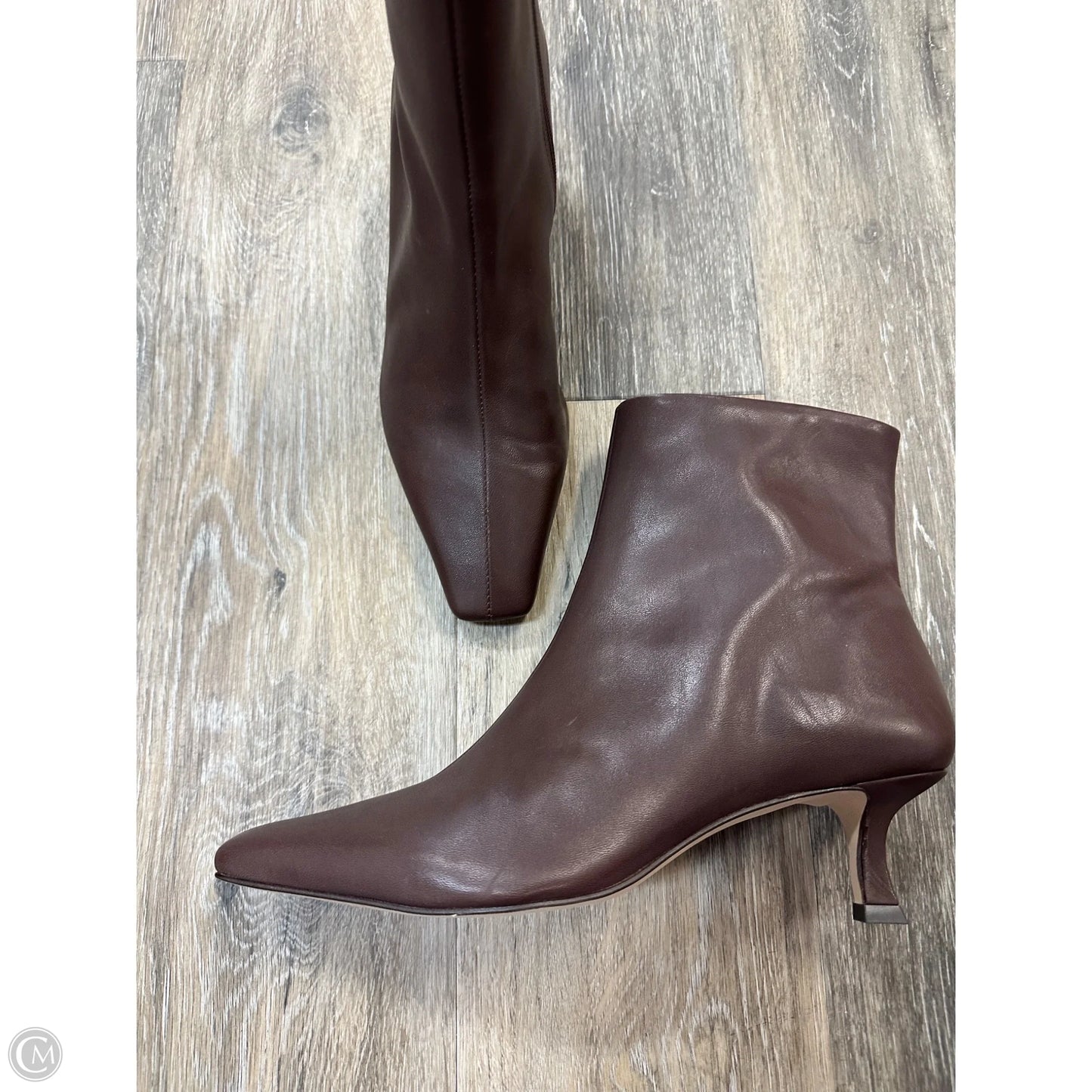 Boots Ankle Heels By Gianni Bini In Brown, Size: 9.5