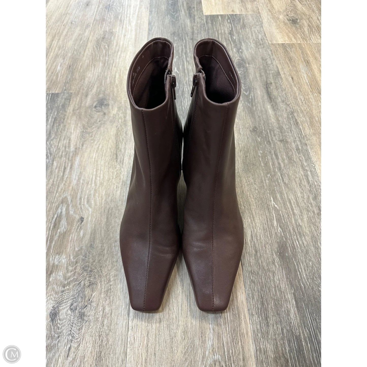 Boots Ankle Heels By Gianni Bini In Brown, Size: 9.5