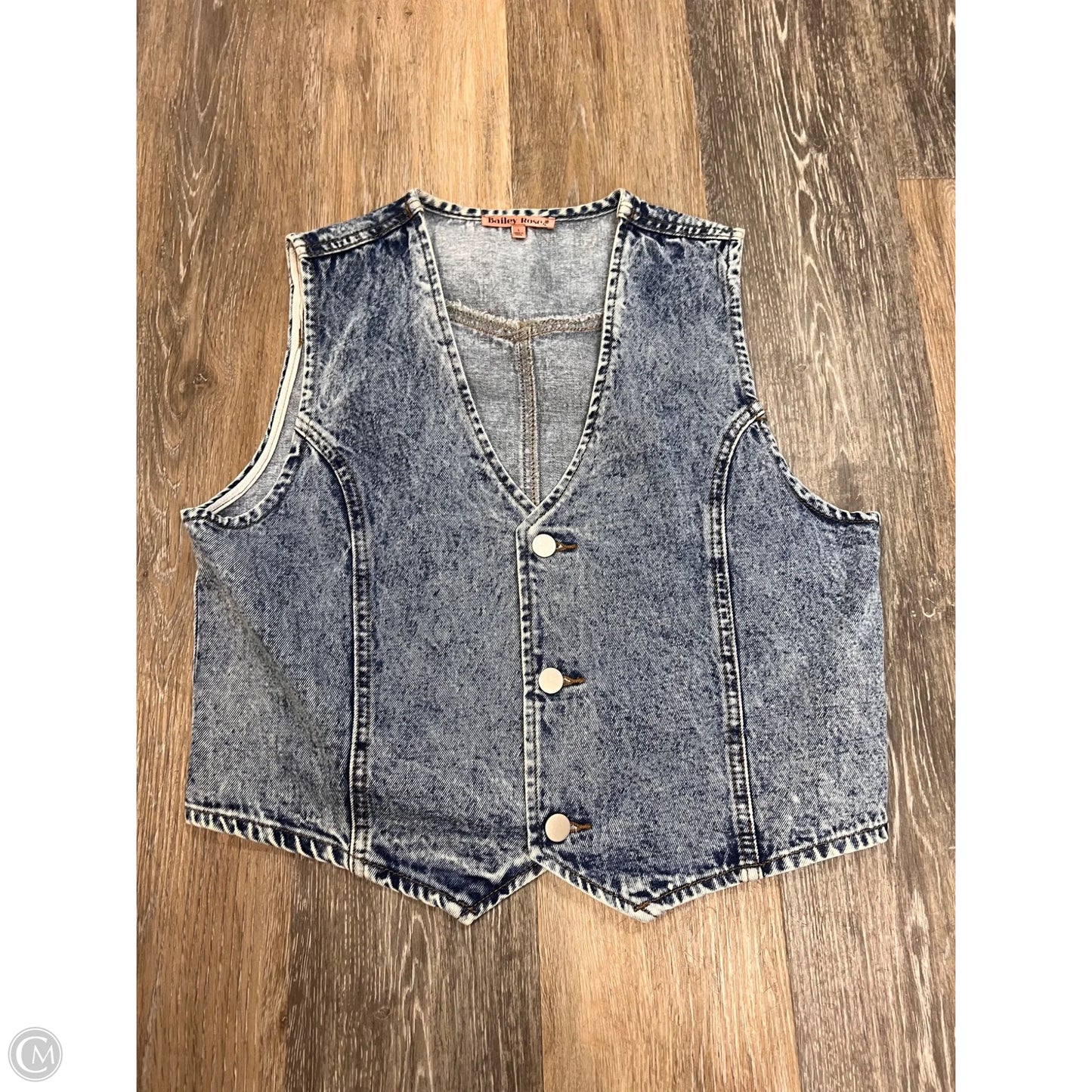 Vest Other By Bailey Rose  In Blue Denim, Size: L