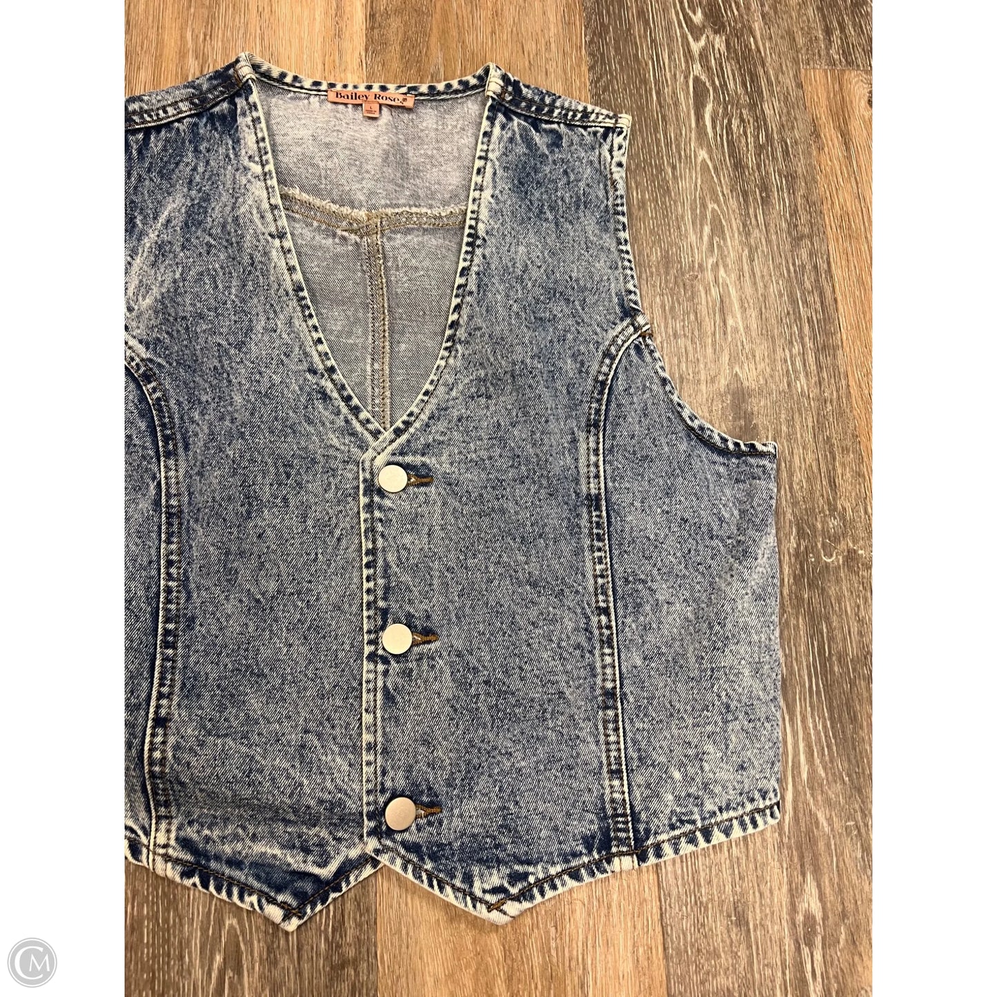 Vest Other By Bailey Rose  In Blue Denim, Size: L