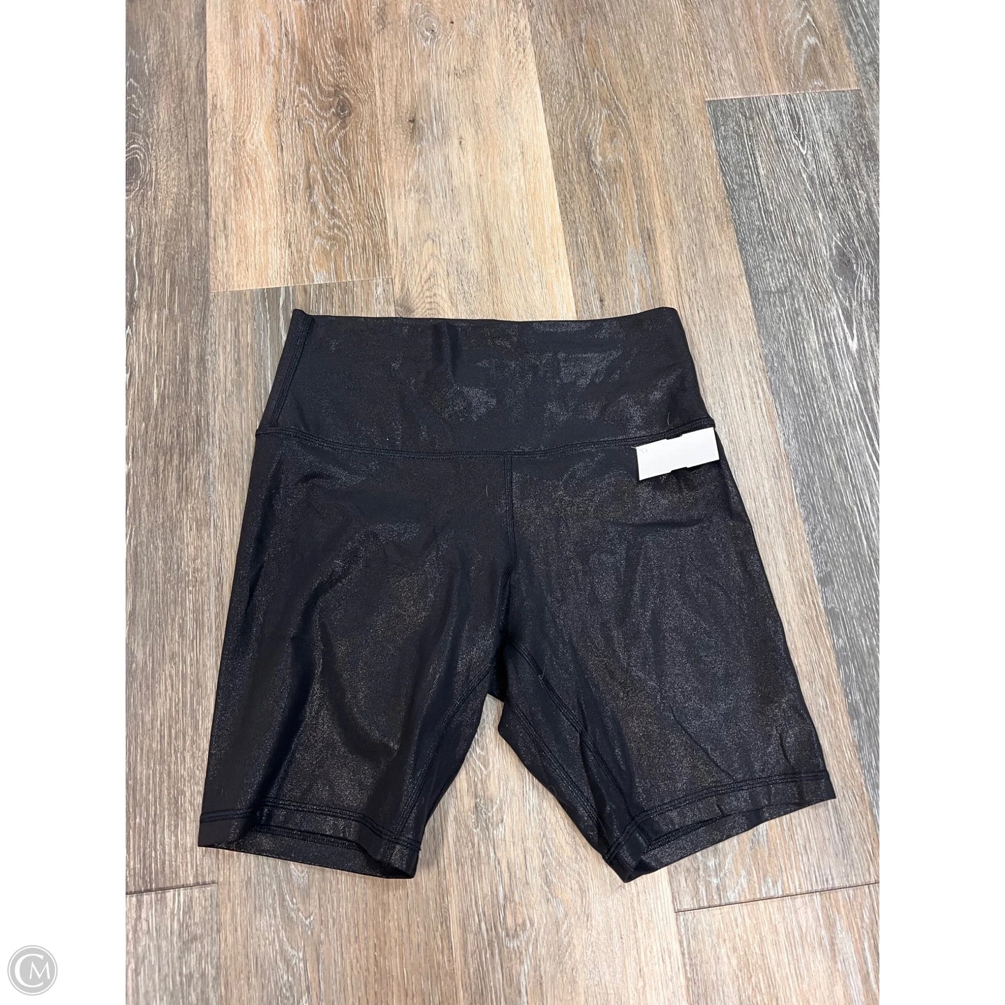Athletic Shorts By Lululemon In Black Shimmer, Size: 8